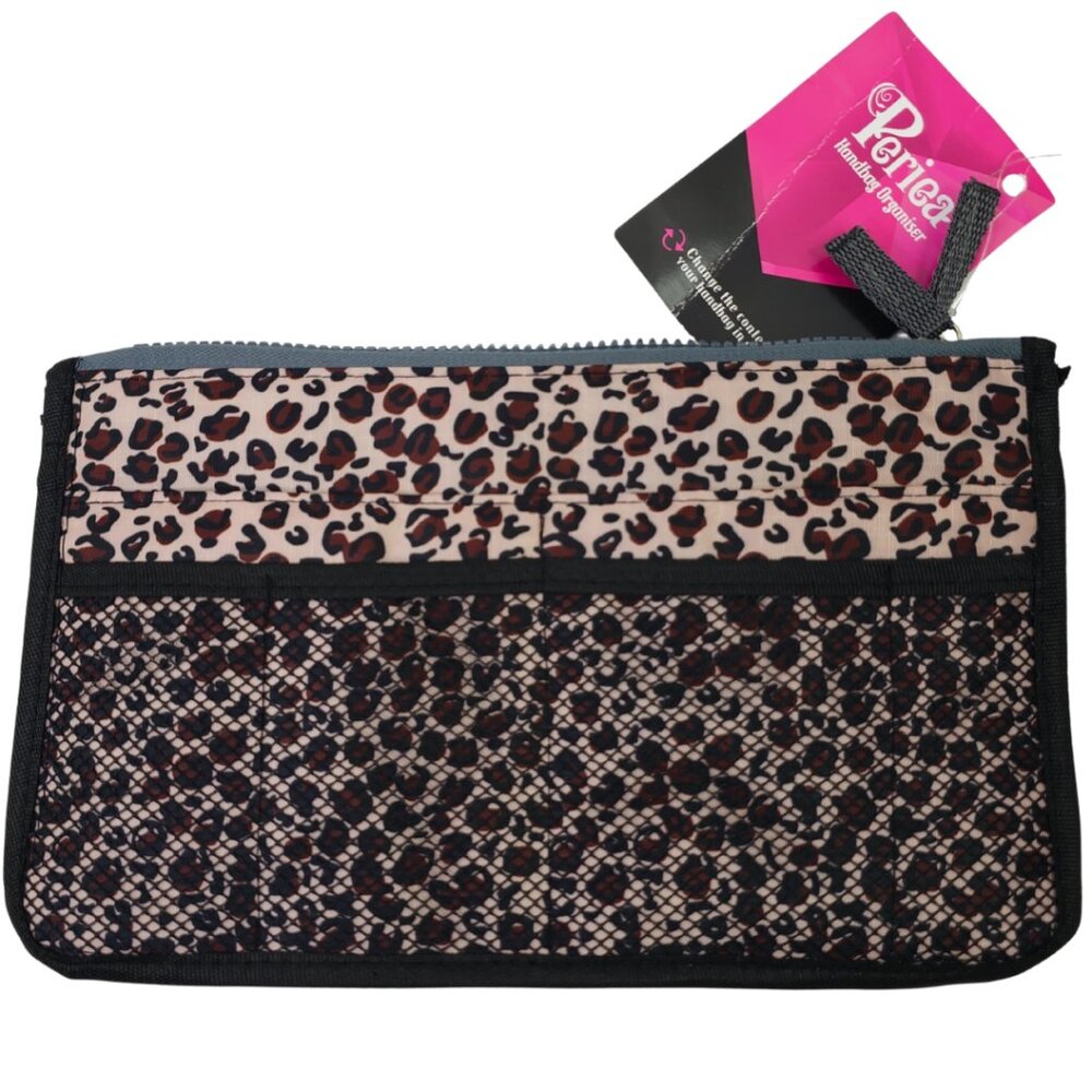 Periea "Chelsy" Leopard Print Convertible Storage Pouch